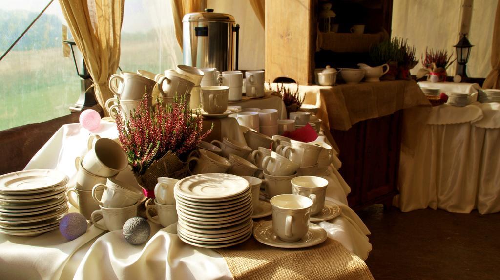 Dwor Na Wichrowym Wzgorzu Bed & Breakfast Przybyslawice ภายนอก รูปภาพ